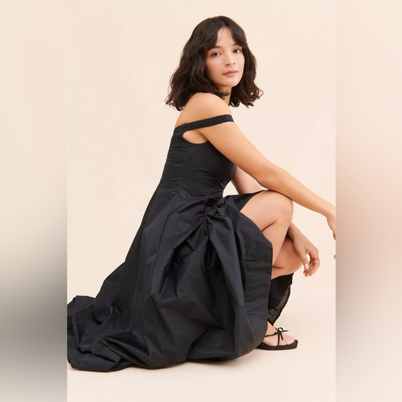 Free People Alinda Midi Dress - Black - Picture 2 of 8